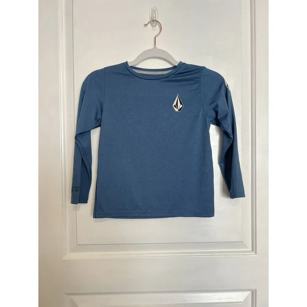 VOLCOM Anti - UV Sun Protection 30+ SPF Boys Kids Youth Long Sleeve Top Beach 6